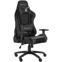 X Rocker Chaise de jeu eSport Agility Sport avec ajustement ergonomique Noire Carbone