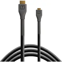 Tether Tools TetherPro HDMI-Micro-zu-HDMI-2.0-Kabel, 15 Fuß (4,6 m), Schwarz