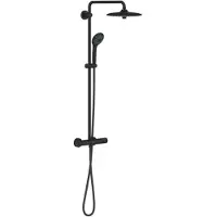 GROHE Duschsystem Euphoria System Aufputz-Thermostat phantom black
