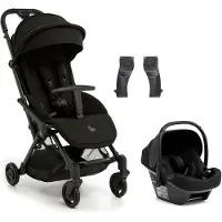 Beemoo Easy Fly Lux 4 Buggy inkl. Route i-Size Babyschale, Jet Black/Black Stone