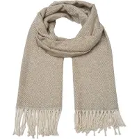 Trendyol Schal in Beige/ Weiß - (B)62 x (L)200 cm - onesize