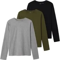TWO SOON 3er-Pack T-Shirt in Black | Gr.: 86/92