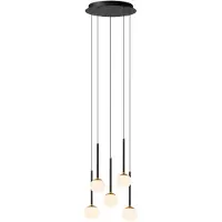 Lucide Vide Pendellampe Calina 5-Licht mit weißen Kugeln