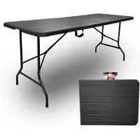 Rijoka Klapptisch Holzoptik Gartentisch – Klappbar – 75x180cm – für 6 bis 8 Personen