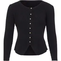 Dreimaster Strickjacke Frauen schwarz