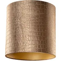 QAZQA Samtlampenschirm Krokodil-Design mit goldener Innenseite 40/40/40