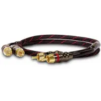 Dynavox Perfect Sound Audio Forbindelsesledning [2x Cinch-stik - 2x Cinch-stik] 0.75 m Sort, Rød