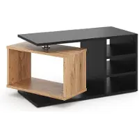 Vicco Couchtisch Rafi Schwarz 88 x 35 cm, Model 40213