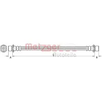 METZGER Bremsschlauch 4111560