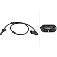 Hella ABS Sensor Raddrehzahl Hinten passend für MERCEDES-BENZ GLC (X253) 6PU 358 216-171