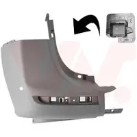 VAN WEZEL Heckstoßstange Stoßfänger Hinten Links passend für MERCEDES-BENZ Sprinter 3,5-T Kastenwagen (907, 910) Sprinter 3,5-t Tourer (907)