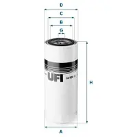 Ufi Kraftstofffilter 2400801 91mm für Iveco
