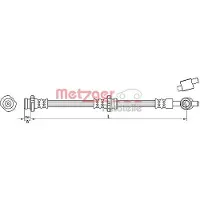 METZGER Bremsschlauch 4110388