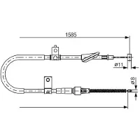 Bosch Seilzug, Feststellbremse 1 987 482 257