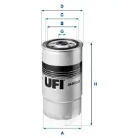 Ufi Kraftstofffilter 24.023.00 Anschraubfilter