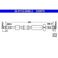 Ate Bremsschlauch 24.5112-0456.3
