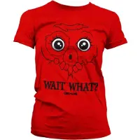 Hybris Shirt "Wait. What? Girly Tee" in Rot | Gr.: S
