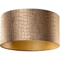 QAZQA Samtlampenschirm Krokodil-Design mit goldener Innenseite 50/50/25