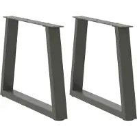 vidaXL Couchtischbeine V-Form 2 Stück Anthrazit 70x(42-43,3) cm Stahl