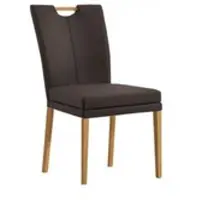 Niehoff Colorado Stuhl 751, Wildeiche, Leder Napoli mocca