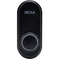 Nexa MLT-1925 Türklingel-Druckknopf Schwarz