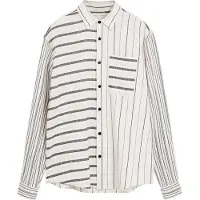 Desigual für Herren. 25SMCW15 Hemd Jack gestreift weiß (M), Lässig, Baumwolle, Langarm