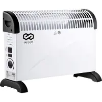 Brixy Infinity Goods Elektrischer Konvektorheizkörper – Turbo-Funktion und Ventilator – 750/1500/2000 W –