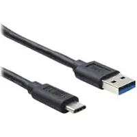 Hamlet XCU3A-UC31-MM10, 1 m, USB C, USB A, USB 3.2 Gen 1 (3.1 Gen 1), 5 Gbit/s, Schwarz