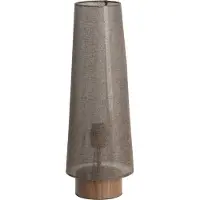 Light & Living Braune Tischlampe Howie Holz Ø 19cm