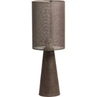 Light & Living Braune Tischlampe Micky Ø 20cm