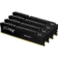 Kingston FURY Beast - DDR5 - Kit - 128 GB: 4 x 32 GB - DIMM 288-PIN - 5600 MHz / PC5-44800 - CL40 - 1.25 V - ungepuffert - on-die ECC - Schwarz