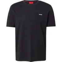 HUGO für Herren. 50466158 Dero T-shirt schwarz (L), Lässig, Baumwolle, Kurzarm, Nachhaltig