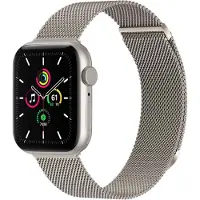 IMoshion Magnetisches Milanaise Armband für Apple Watch | 44/45/46/49 mm - Größe M - Starlight
