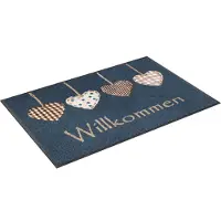 Kleen-Tex Fußmatte "Cottage Hearts", rechteckig, 7 mm Höhe, Schmutzfangmatte, rutschhemmend, In- und Outdoor geeignet