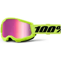 100% Strata 2 Motocrossbrille Neongelb unisex, onesize