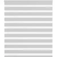 vidaXL Doppelrollo Hellgrau 135x150 cm Stoffbreite 130,9 cm Polyester