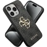 GUESS Apple iPhone 15 Pro Hülle - Kunststoff - - Backcover/Hard Case - Grau