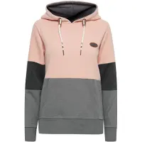 Oxmo Kapuzenpullover "Hoodie OXKathrine", Damen, Gr. L, rosa (mahogany rose), Obermaterial: 60% Baumwolle CO. 40% Polyester PES., Sweatshirts Kapuzenpullover