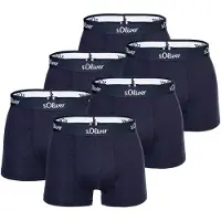s.Oliver Herren Boxershorts, 6er Pack - Boxerbrief, Baumwoll-Stretch