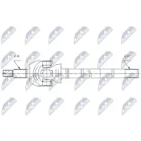 NTY NPW-CH-124 Antriebswelle Vorne Links für JEEP WRANGLER III (JK)