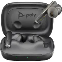 Poly Voyager Free 60 - True Wireless-Kopfhörer mit Mikrofon - im Ohr - Bluetooth - aktive Rauschunterdrückung - Carbon Black