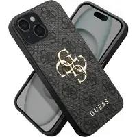 GUESS Apple iPhone 15 Hülle - Kunststoff - - Backcover/Hard Case - Grau
