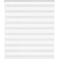vidaXL Doppelrollo Weiß 120x150 cm Stoffbreite 115,9 cm Polyester