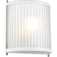 Elstead Lighting Elstead Corona Wandleuchte E27 Weiß satiniert lackiert, poliert