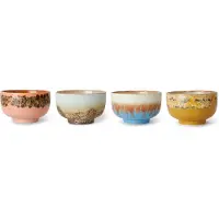 HK Living - 70's Nudelschale, Ø 13,5 cm, seabreeze (4er-Set)