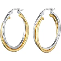 Elli Ohrringe 925 Sterling Silber in Zweifarbig | Gr.: onesize