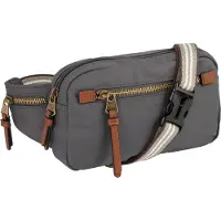 Camel active Bauchtasche "Bari" aus hochwertigem matten Nylon mit gestreiftem Gewebeband