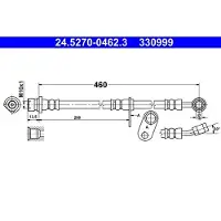 Ate Bremsschlauch 24.5270-0462.3