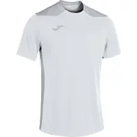 Joma Championship Vi Kurzarm-t-shirt Weiß,Grau L Frau Weiß,Grau L