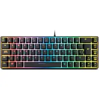 Krom Kalista - Gaming-Membrantastatur RGB Rainbow, 62% Formfaktor, Gaming-Modus,